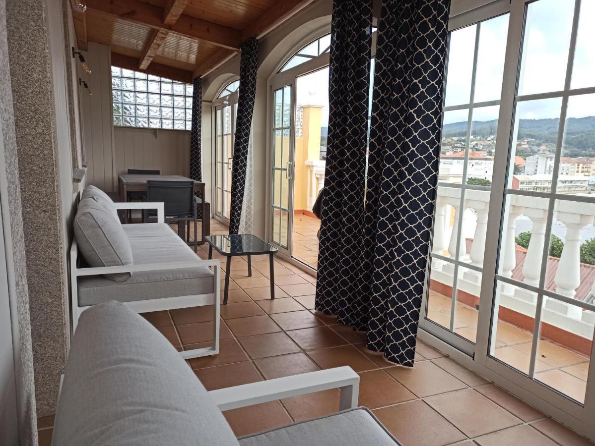 Casa Da Costa - Piso Con Galeria Y Terraza Con Vistas Al Mar Villa Cedeira Kültér fotó