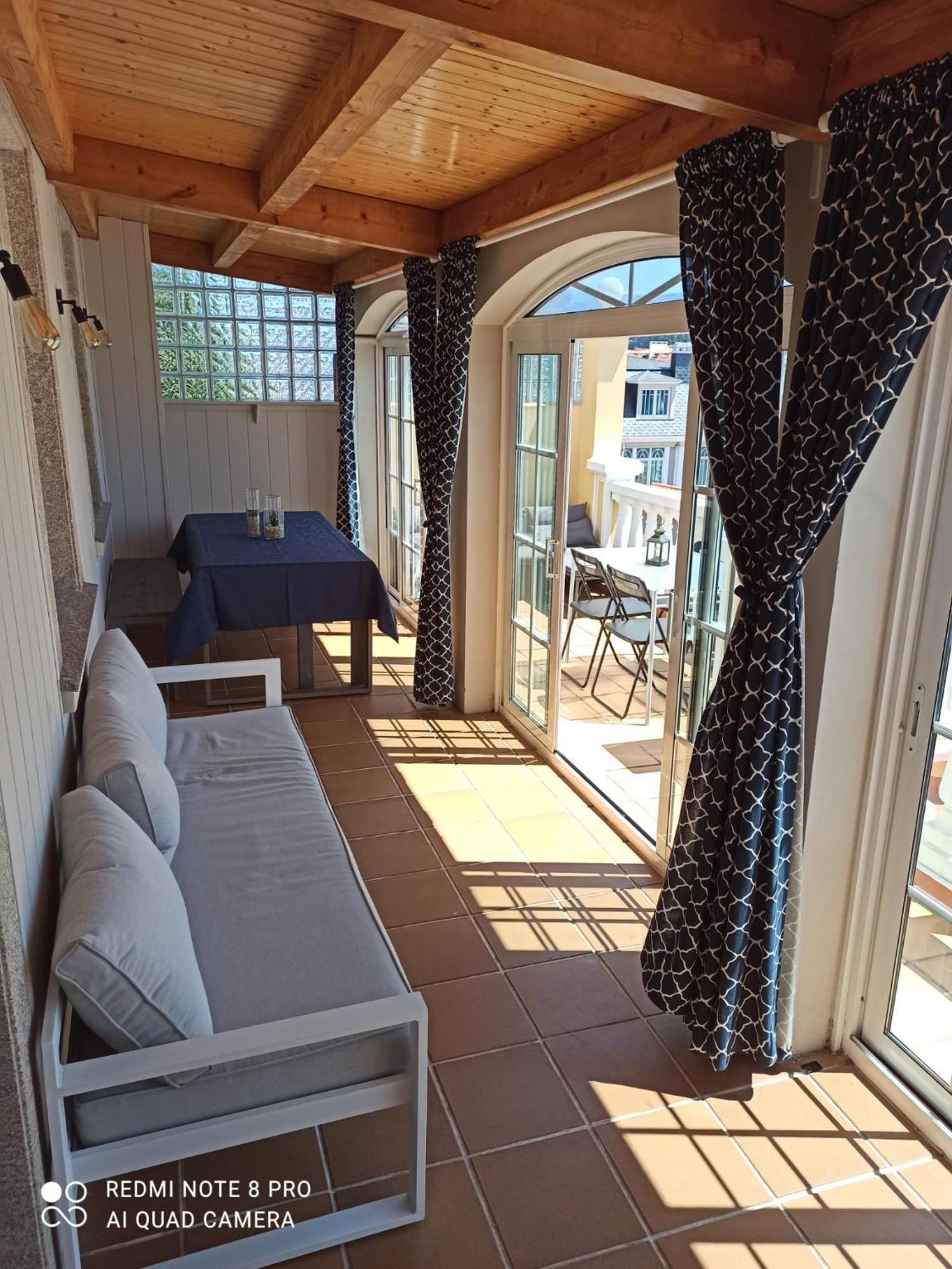 Casa Da Costa - Piso Con Galeria Y Terraza Con Vistas Al Mar Villa Cedeira Kültér fotó