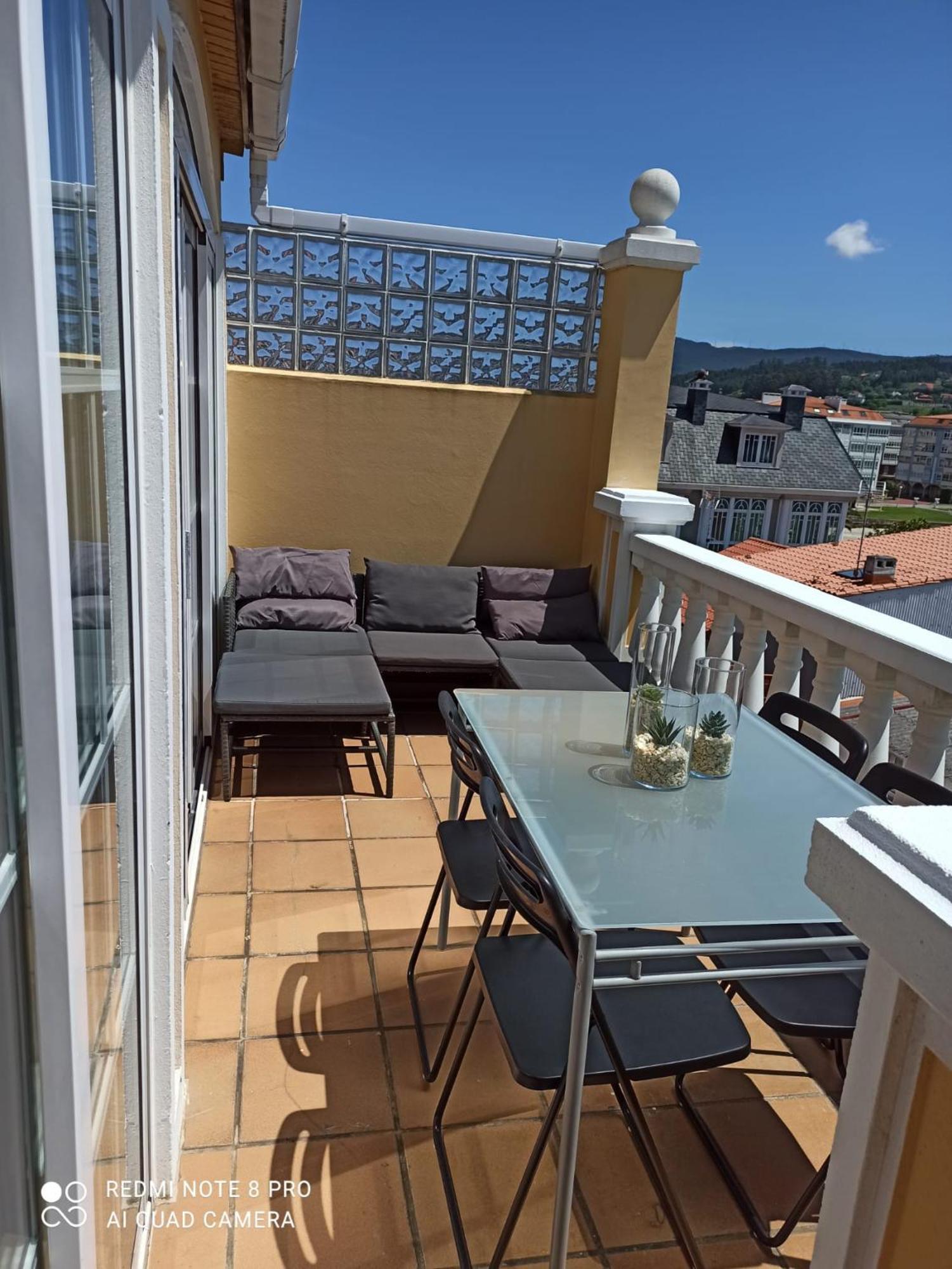 Casa Da Costa - Piso Con Galeria Y Terraza Con Vistas Al Mar Villa Cedeira Kültér fotó
