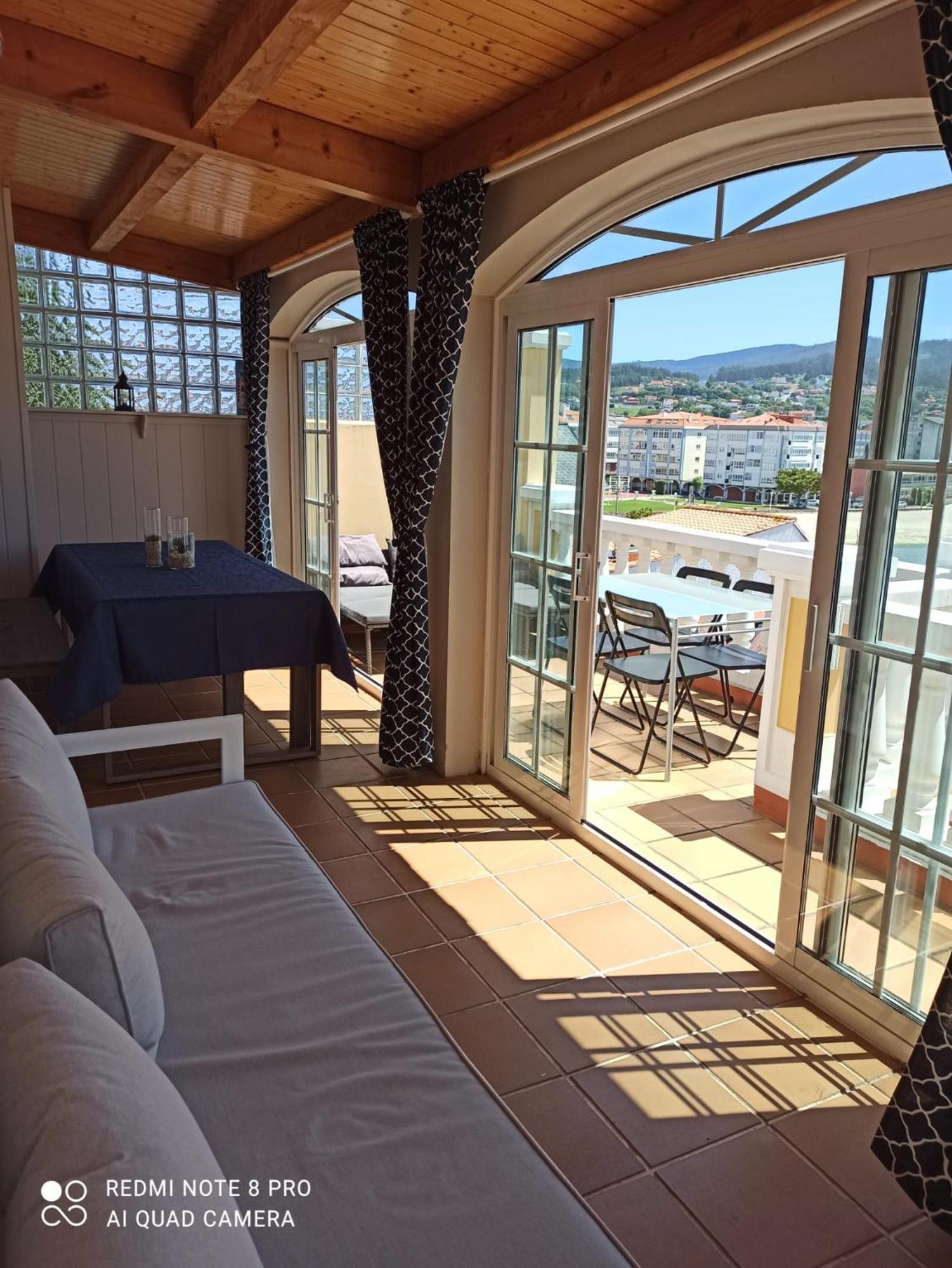 Casa Da Costa - Piso Con Galeria Y Terraza Con Vistas Al Mar Villa Cedeira Kültér fotó